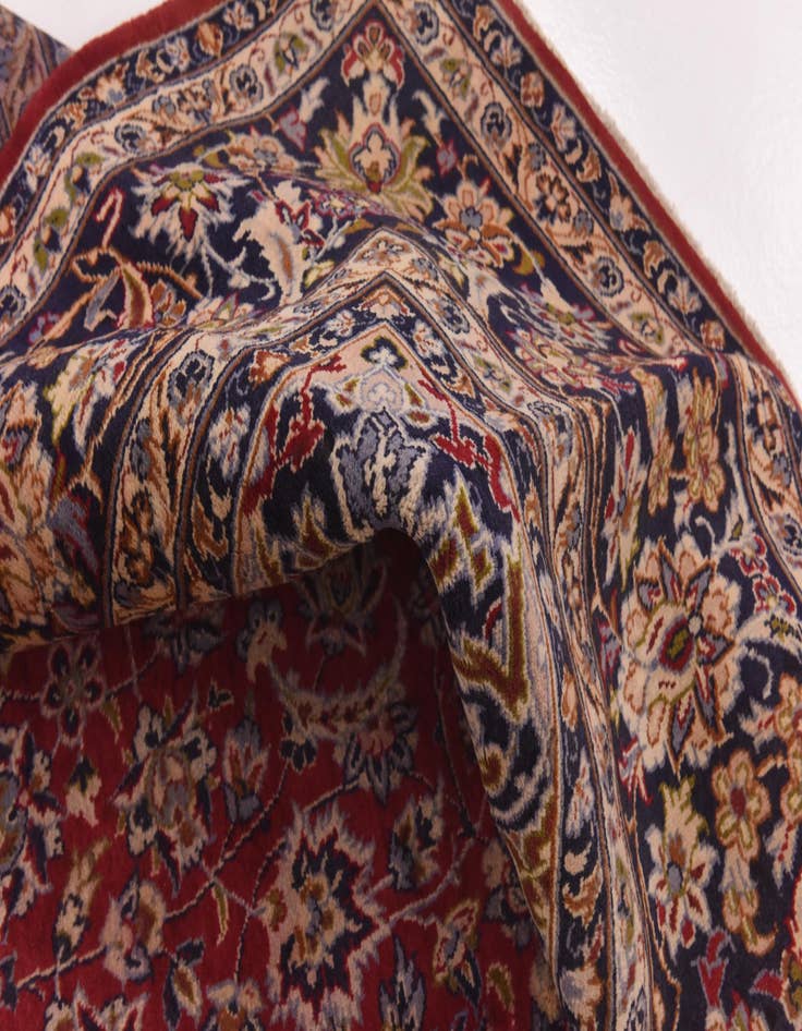 Detail image of 9' 9 x 14' 8  Hand Knotted Isfahan Persian Wool Rug
