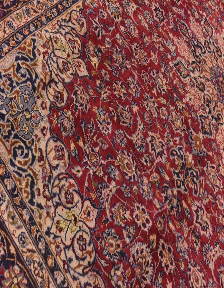 Detail image of 9' 9 x 14' 8  Hand Knotted Isfahan Persian Wool Rug