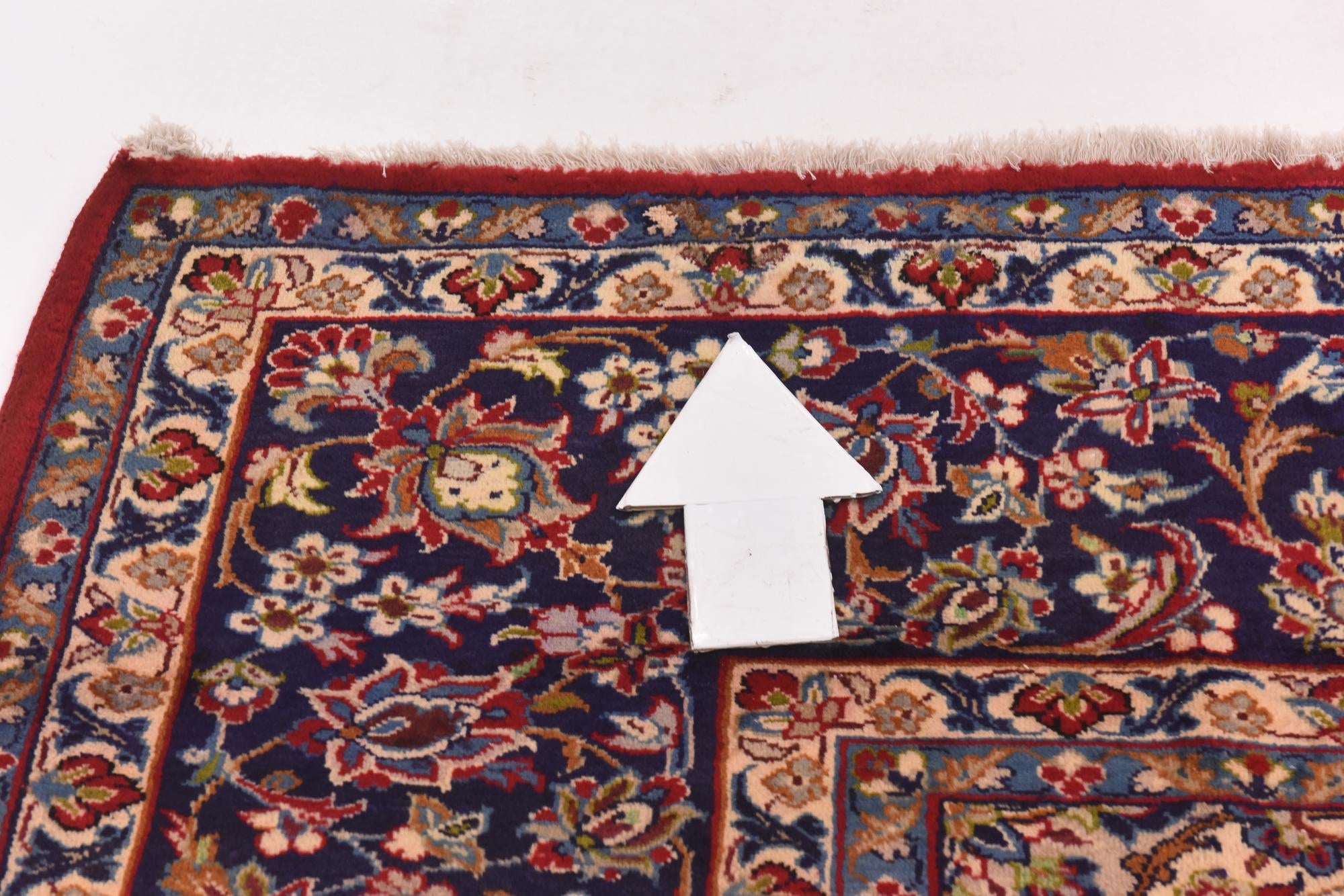 10' x 12' 7 Hand Knotted Isfahan Persian Wool Rug