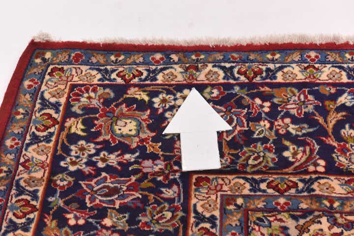 10' x 12' 7 Hand Knotted Isfahan Persian Wool Rug