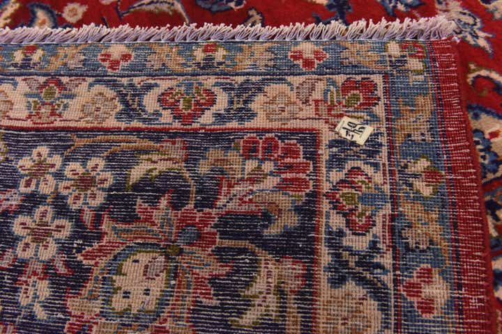 10' x 12' 7 Hand Knotted Isfahan Persian Wool Rug