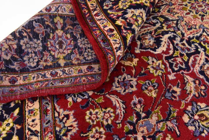 8' 8 x 11' 10 Hand Knotted Isfahan Persian Wool Rug