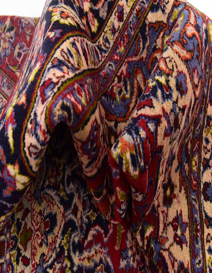 Detail image of 8' 8 x 11' 10  Hand Knotted Isfahan Persian Wool Rug