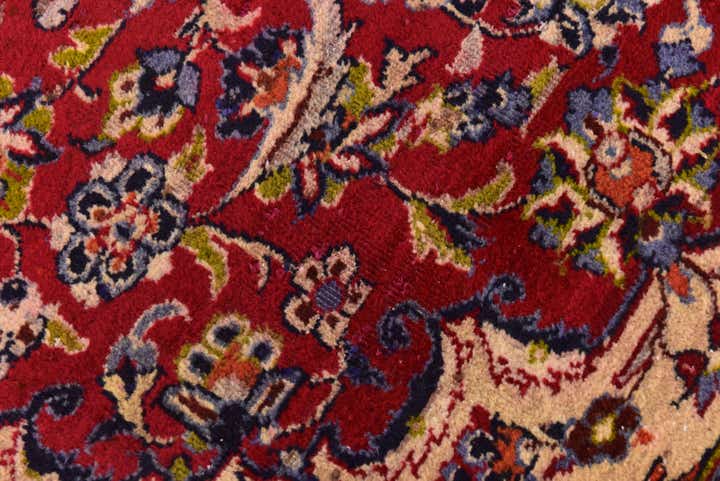 8' 8 x 11' 10 Hand Knotted Isfahan Persian Wool Rug