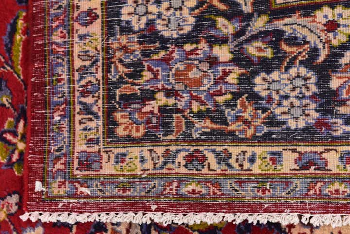 8' 8 x 11' 10 Hand Knotted Isfahan Persian Wool Rug
