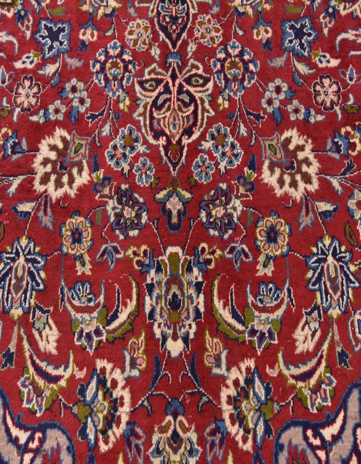 Detail image of 9' 8 x 12' 9  Hand Knotted Isfahan Persian Wool Rug