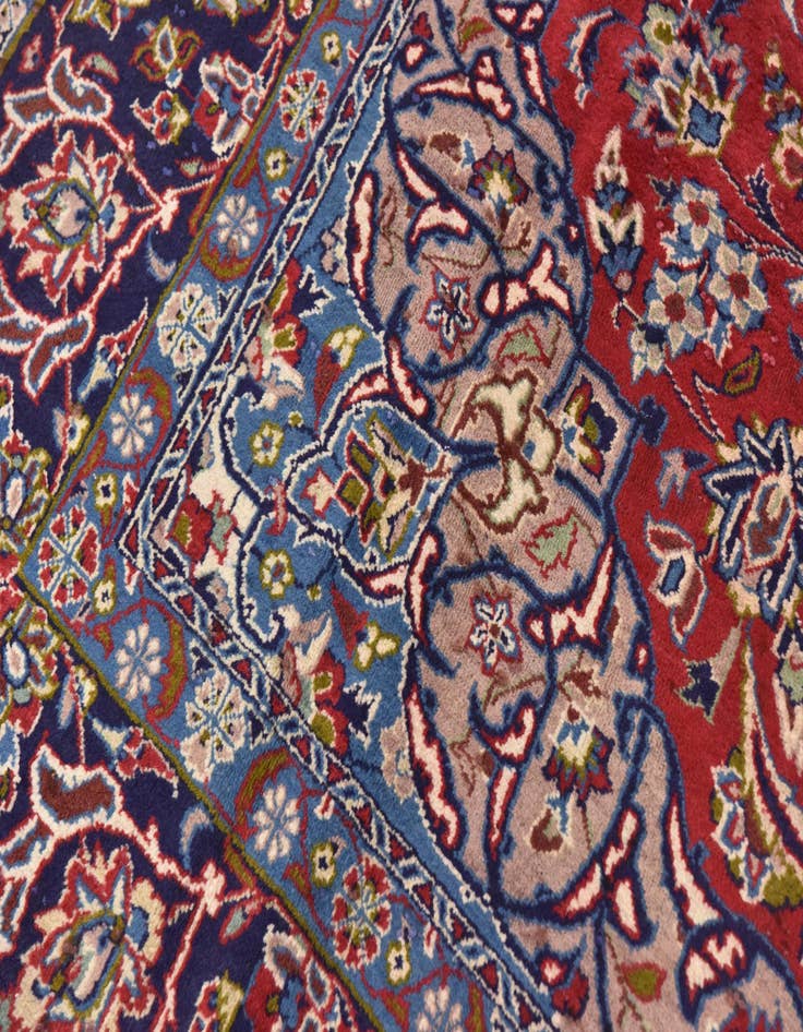 Detail image of 9' 8 x 12' 9  Hand Knotted Isfahan Persian Wool Rug