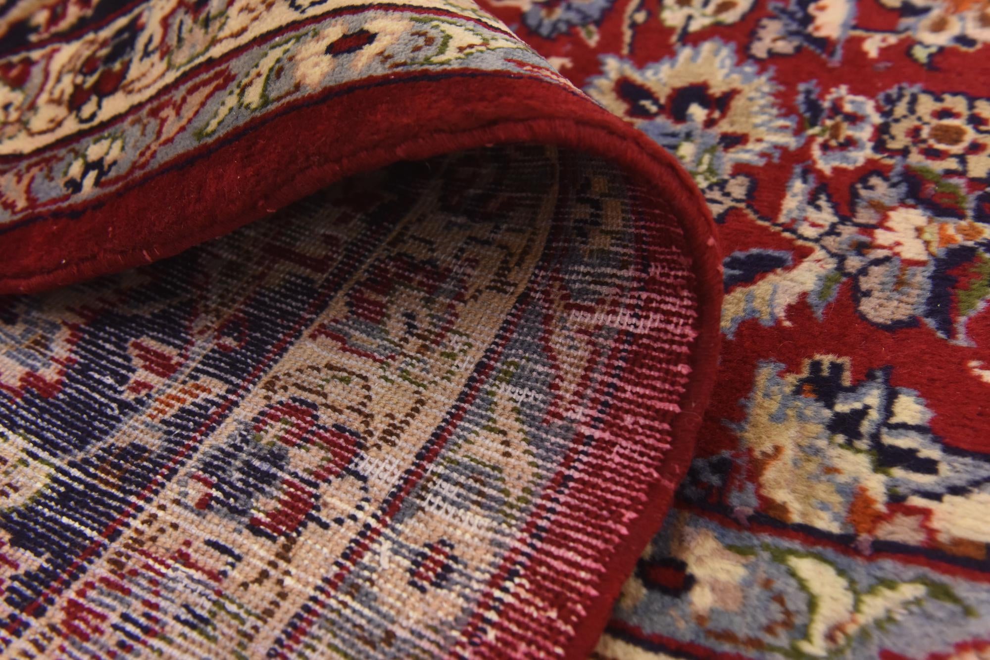 9' 9 x 13' 4 Hand Knotted Isfahan Persian Wool Rug