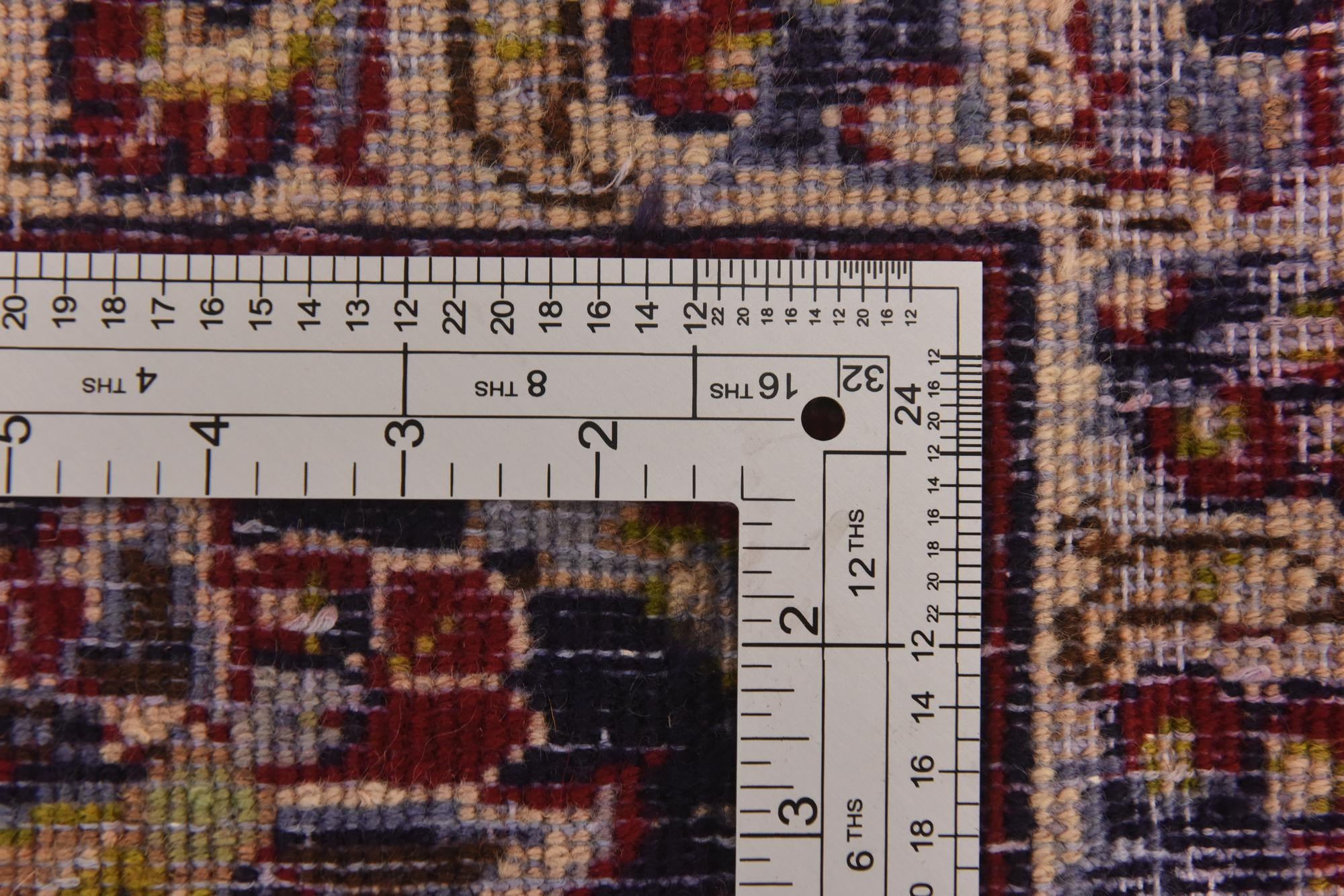 9' 9 x 13' 4 Hand Knotted Isfahan Persian Wool Rug
