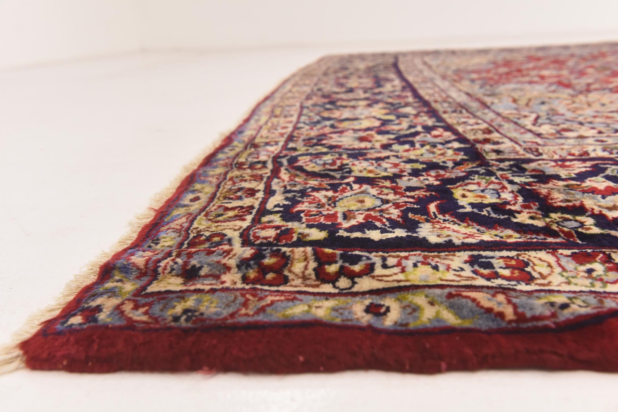 9' 9 x 13' 4 Hand Knotted Isfahan Persian Wool Rug