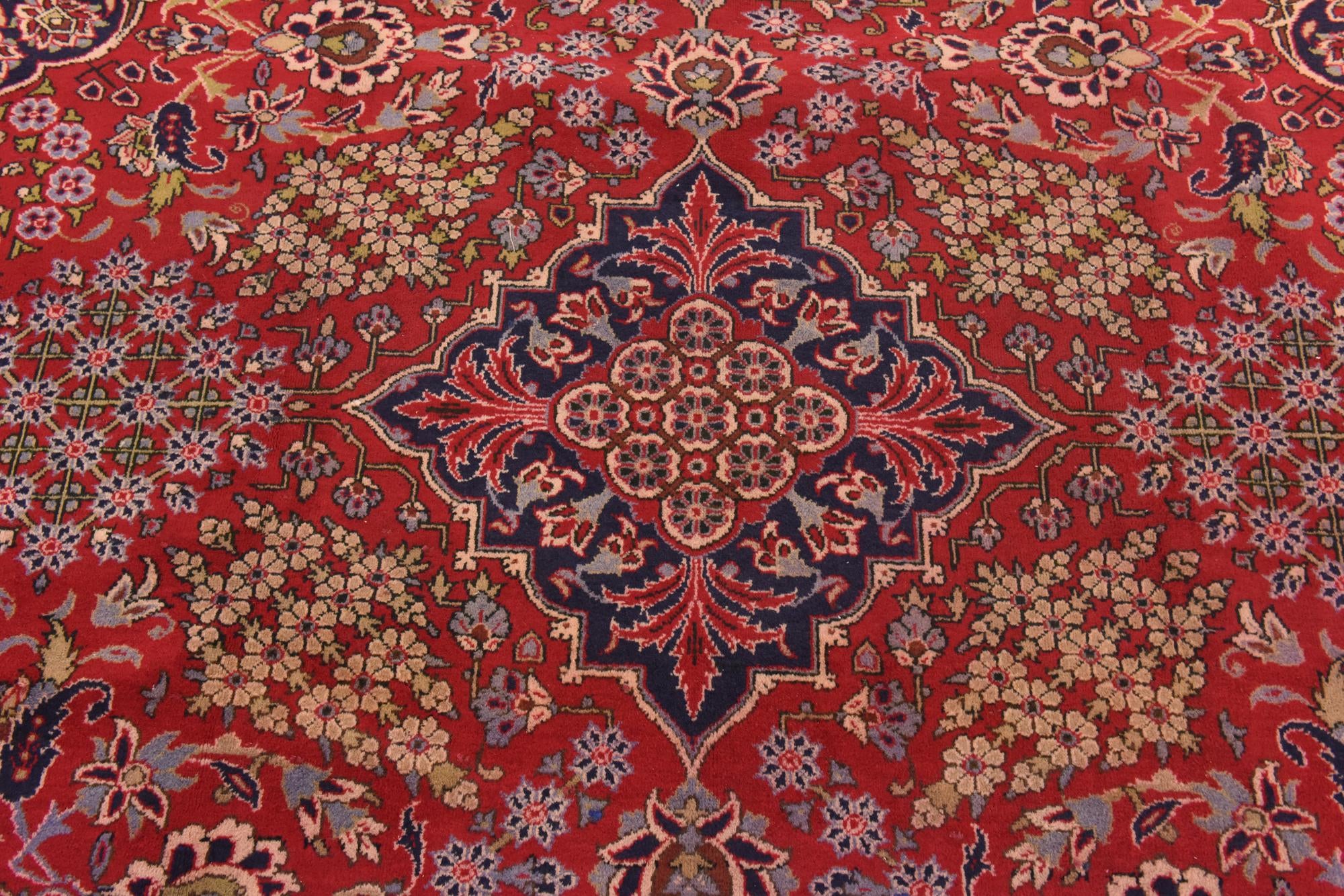 9' 7 x 13' Hand Knotted Isfahan Persian Wool Rug