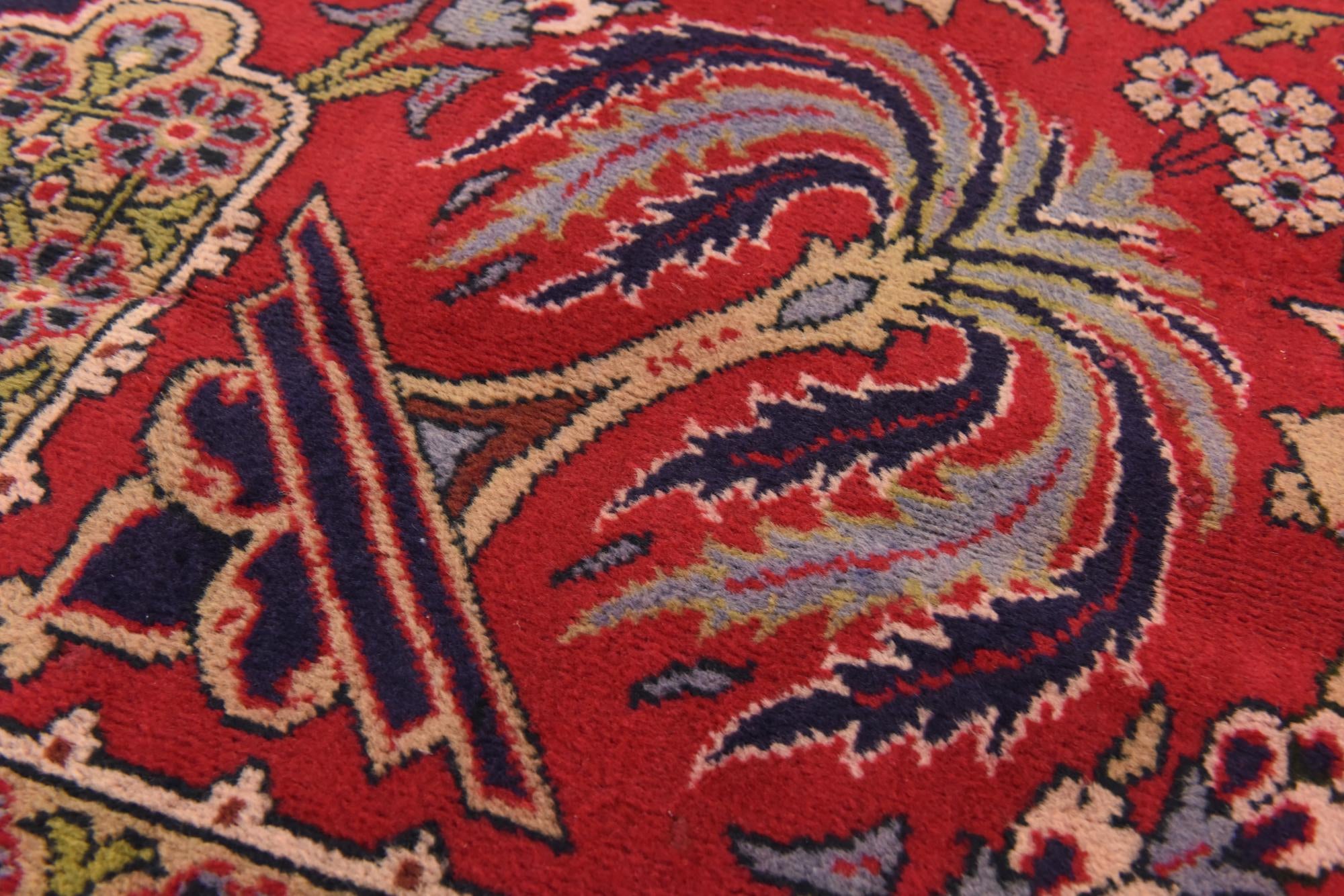 9' 7 x 13' Hand Knotted Isfahan Persian Wool Rug