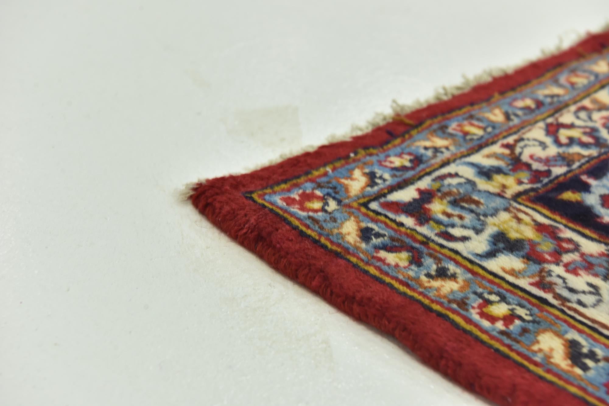 9' 10 x 13' 1 Hand Knotted Isfahan Persian Wool Rug