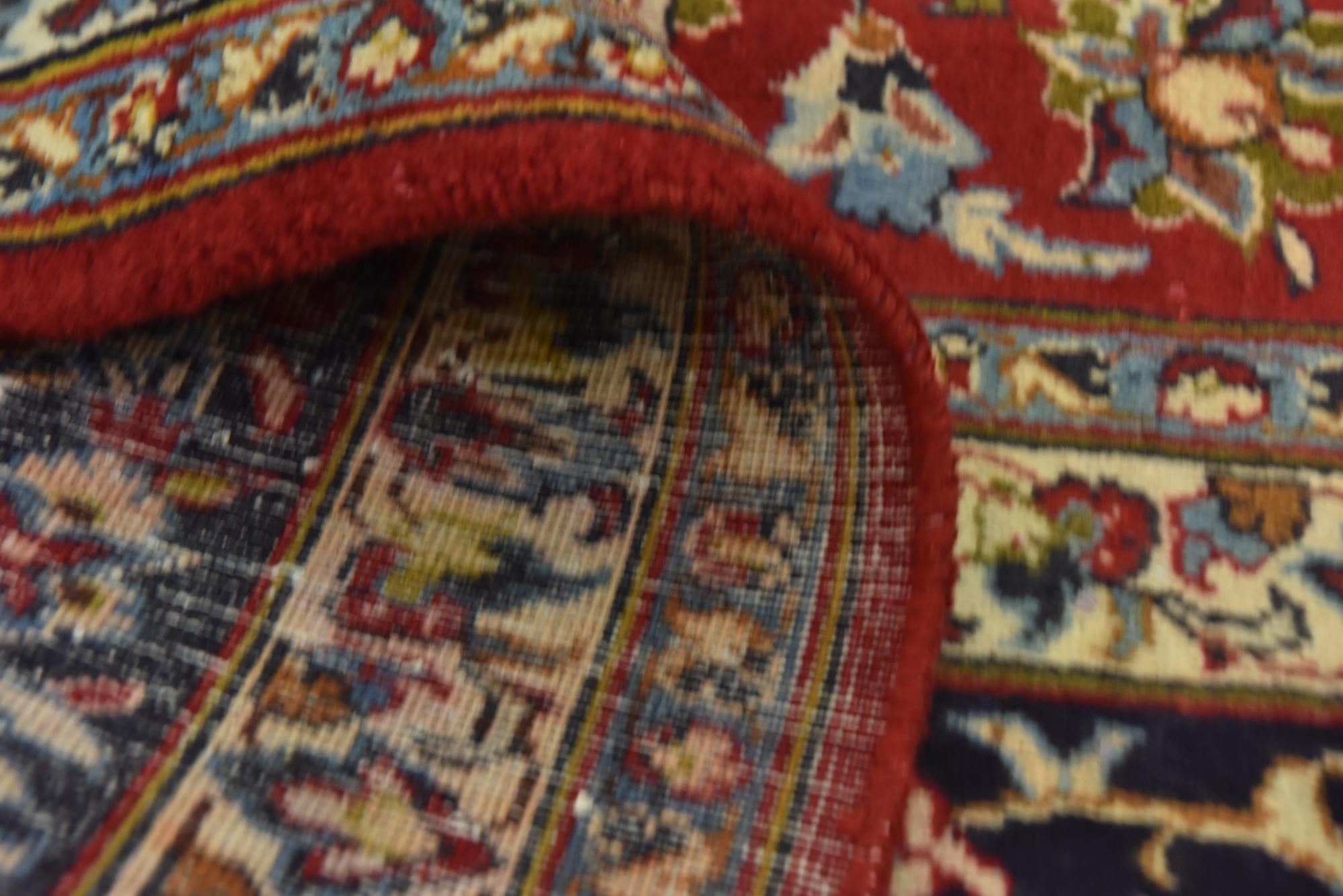 9' 10 x 13' 1 Hand Knotted Isfahan Persian Wool Rug