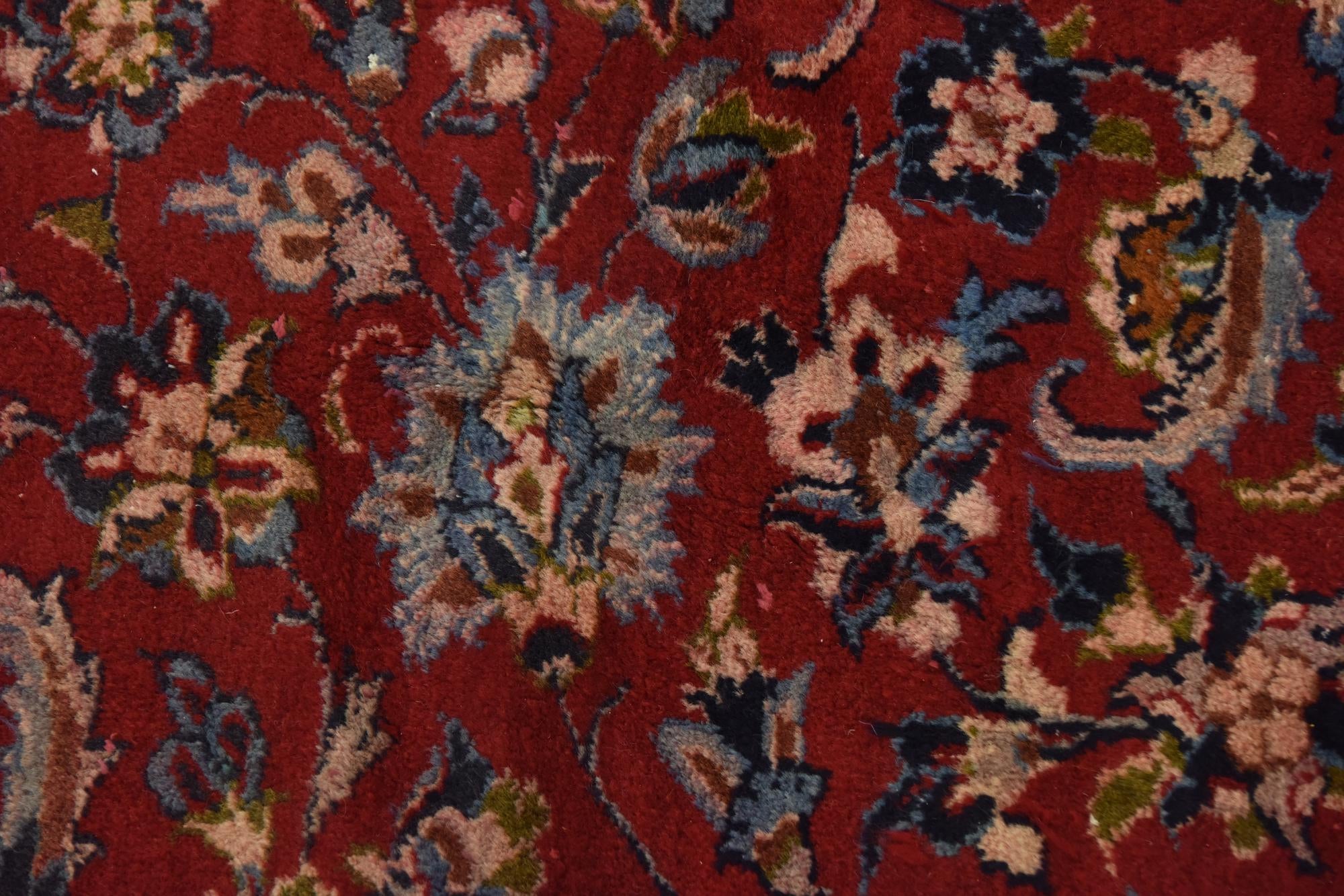 9' 10 x 13' 1 Hand Knotted Isfahan Persian Wool Rug