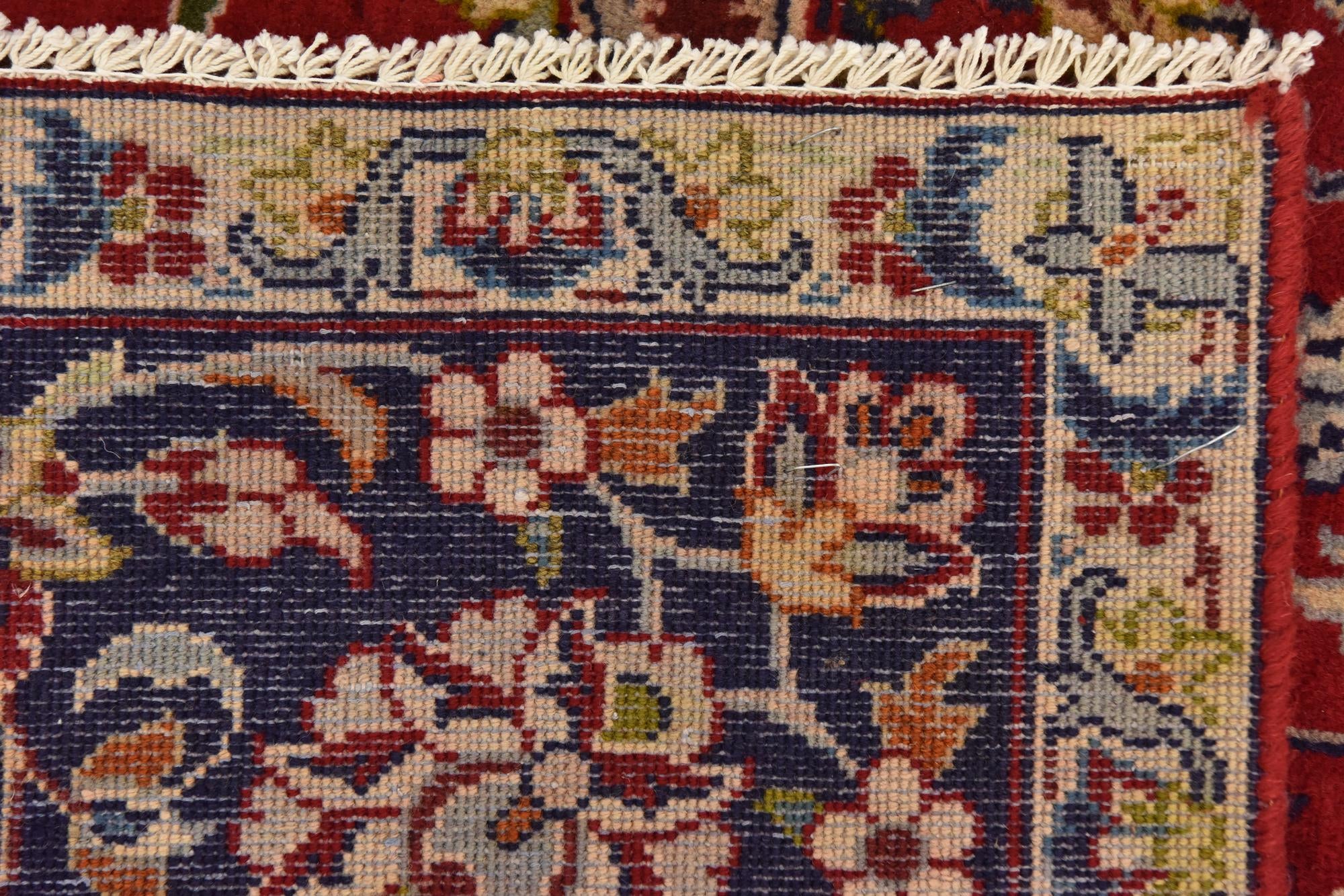 8' 10 x 12' 9 Hand Knotted Isfahan Persian Wool Rug