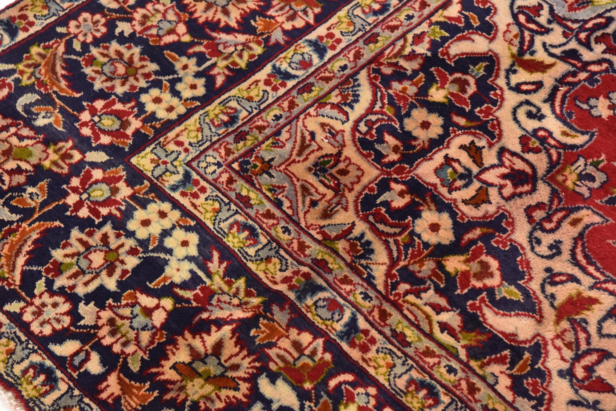 8' 10 x 12' 9 Hand Knotted Isfahan Persian Wool Rug