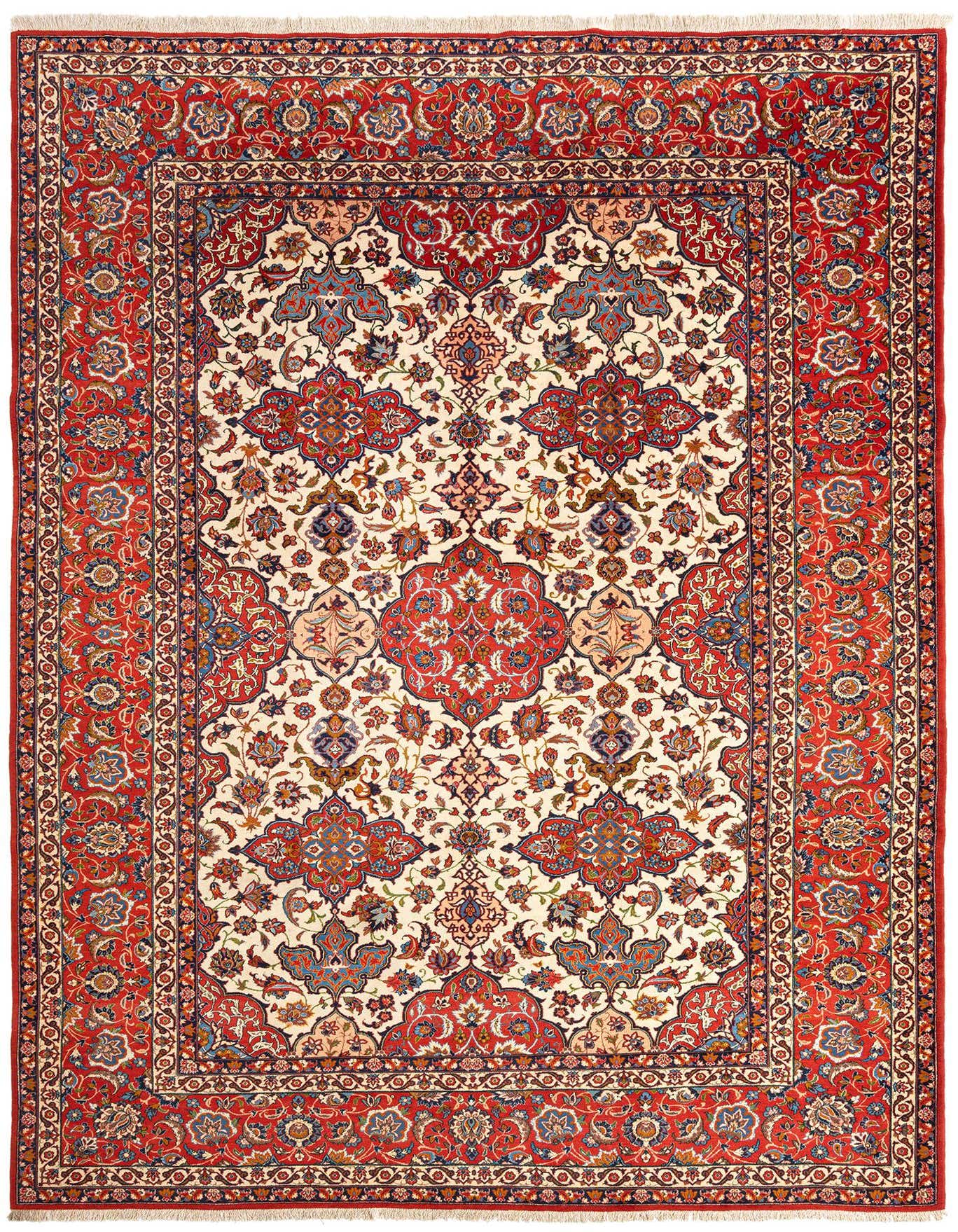 8' 9 x 12' 6 Isfahan Wool Rug