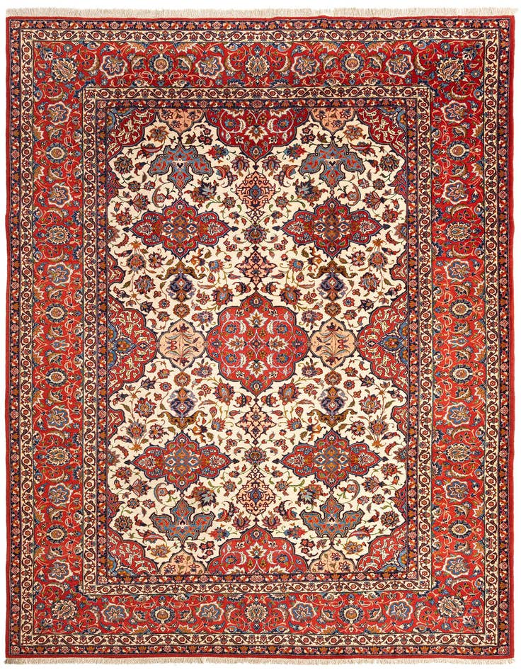 Detail image of 8' 9 x 12' 6 Isfahan Wool Rug