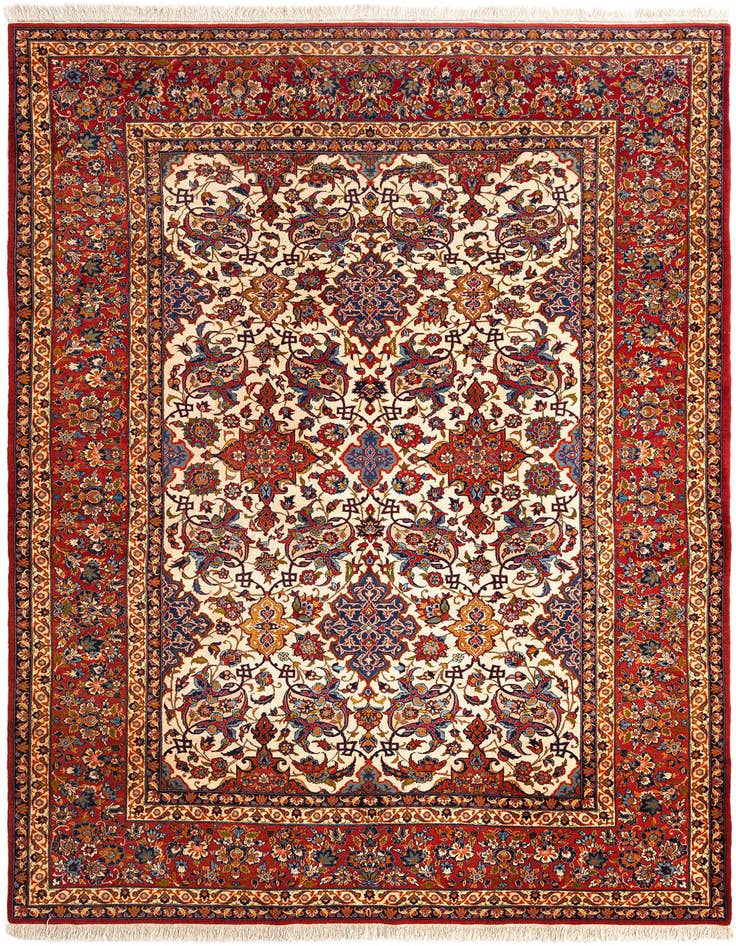 Detail image of 8' 7 x 12' 4 Isfahan Wool Rug
