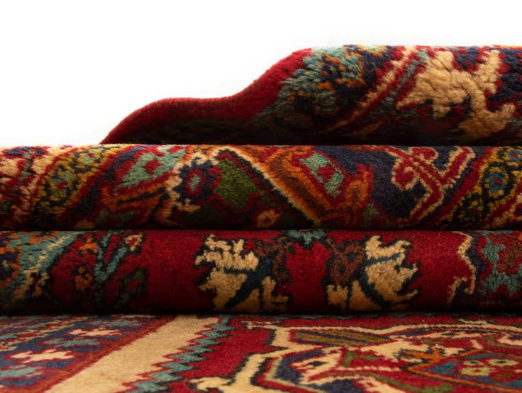 Detail image of 7' 11 x 11' Hand Knotted Isfahan Persian Wool Rug