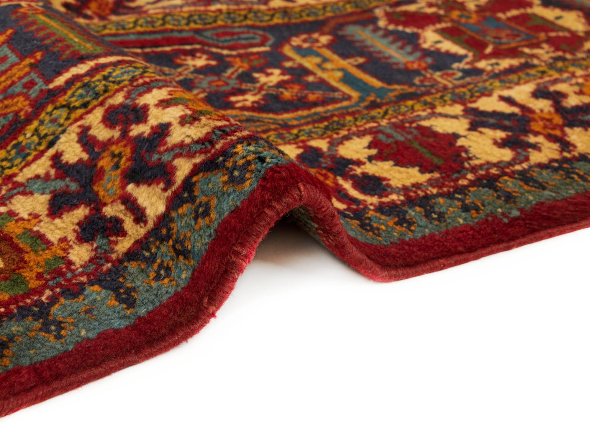 7' 11 x 11' Hand Knotted Isfahan Persian Wool Rug