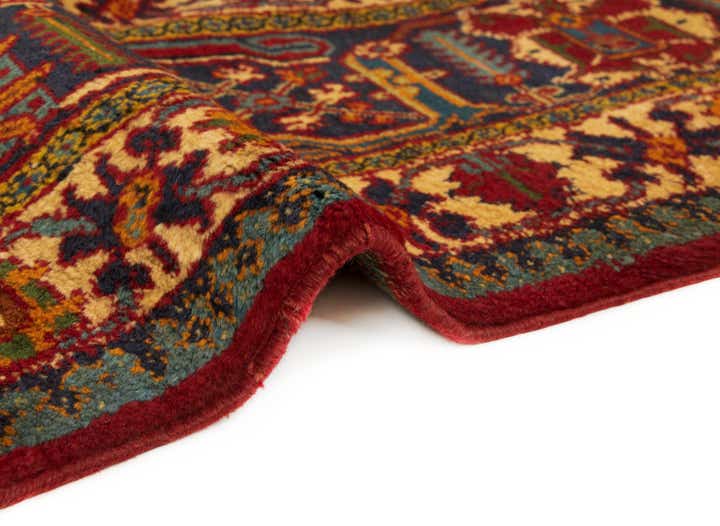 7' 11 x 11' Hand Knotted Isfahan Persian Wool Rug