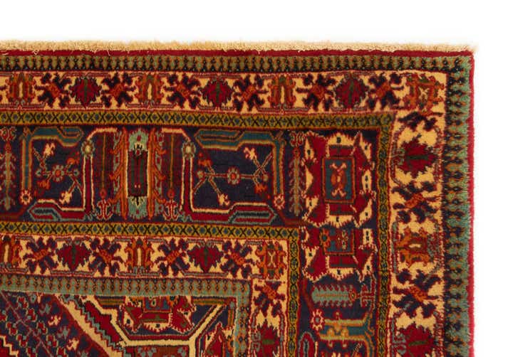 7' 11 x 11' Hand Knotted Isfahan Persian Wool Rug