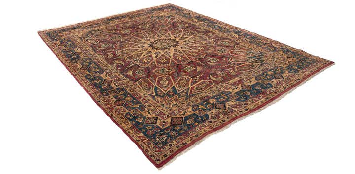 9' 10 x 12' 10 Hand Knotted Isfahan Persian Wool Rug