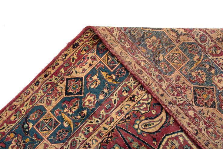 Detail image of 9' 10 x 12' 10 Hand Knotted Isfahan Persian Wool Rug