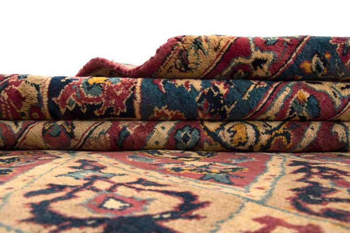 9' 10 x 12' 10 Hand Knotted Isfahan Persian Wool Rug