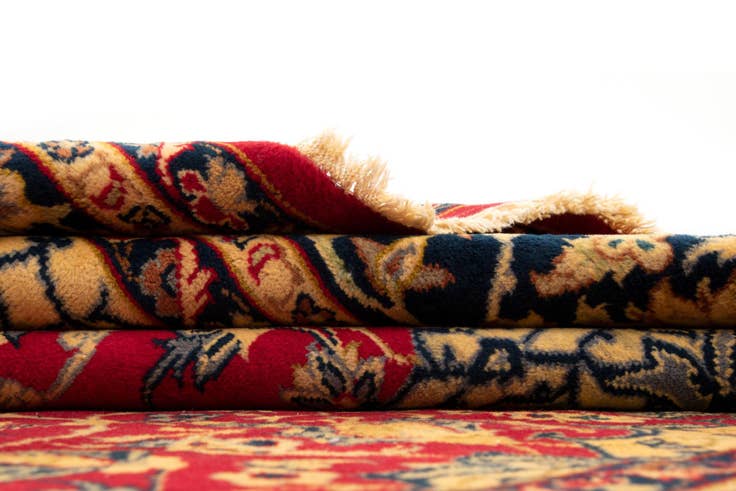 Detail image of 8' 10 x 12' 10 Hand Knotted Isfahan Persian Wool Rug