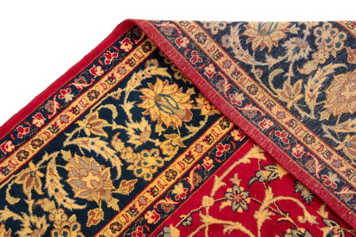 8' 10 x 12' 10 Hand Knotted Isfahan Persian Wool Rug