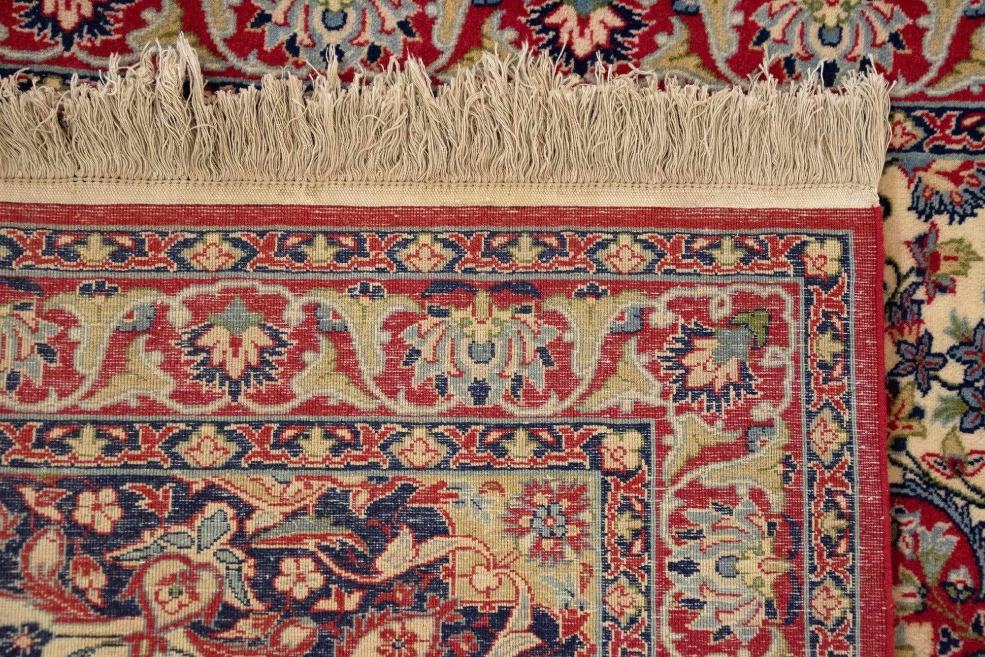 105cm x 155cm anudado a mano Isfahan Alfombra Persa