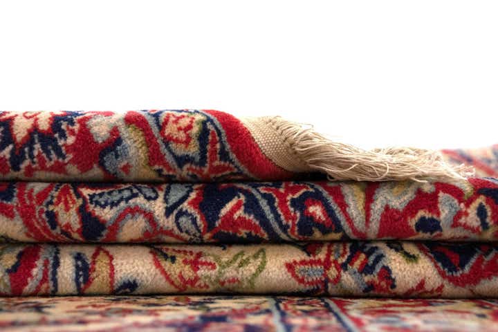 105cm x 155cm anudado a mano Isfahan Alfombra Persa