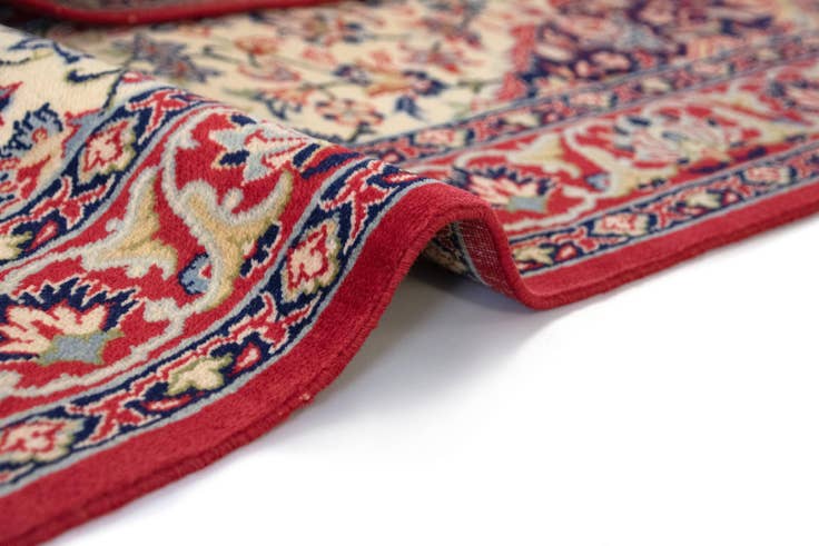 Detail image of 105cm x 155cm anudado a mano Isfahan Alfombra Persa