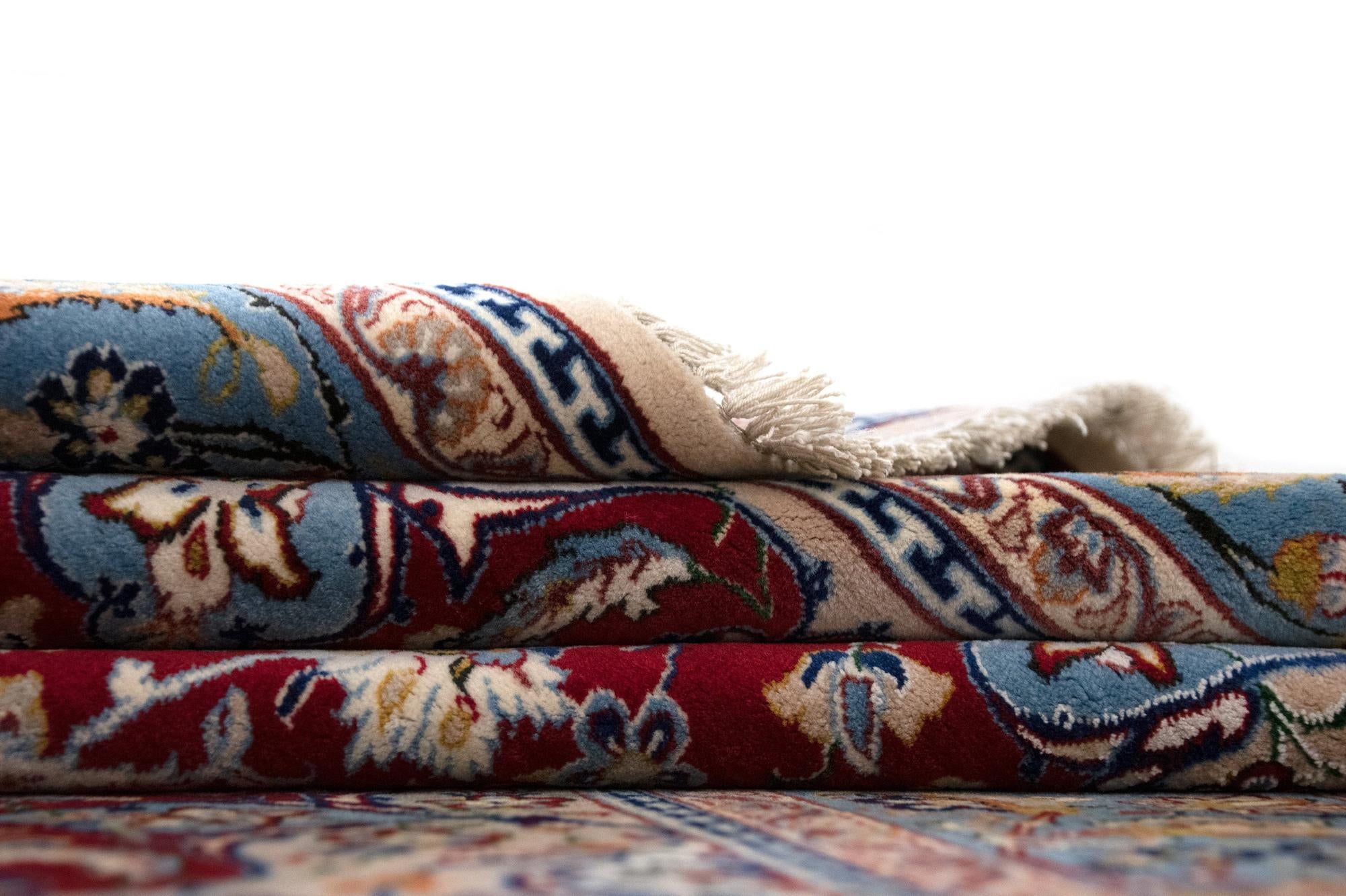 3' 5 x 5' 2 Hand Knotted Isfahan Persian Rug