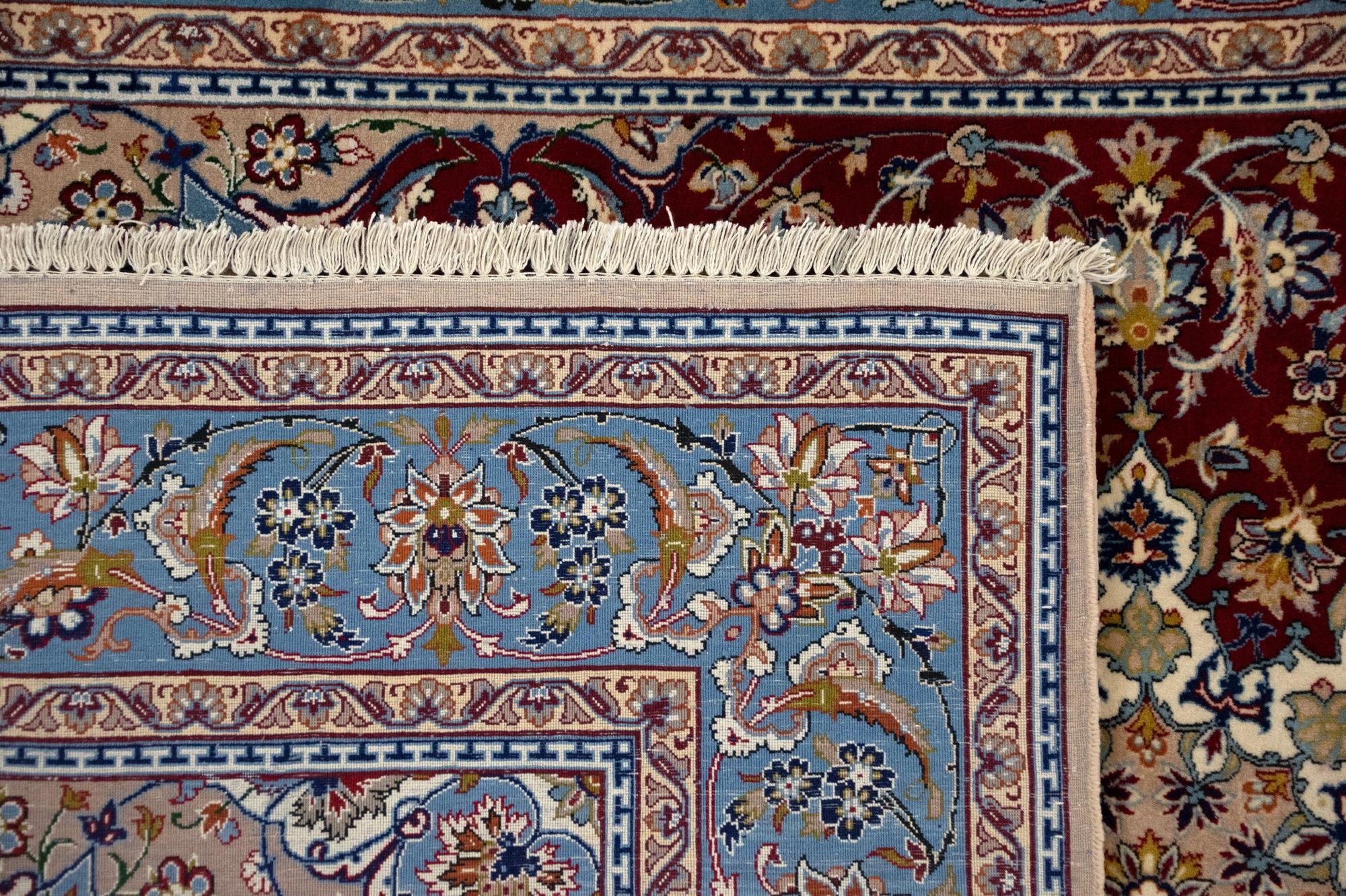 3' 5 x 5' 2 Hand Knotted Isfahan Persian Rug