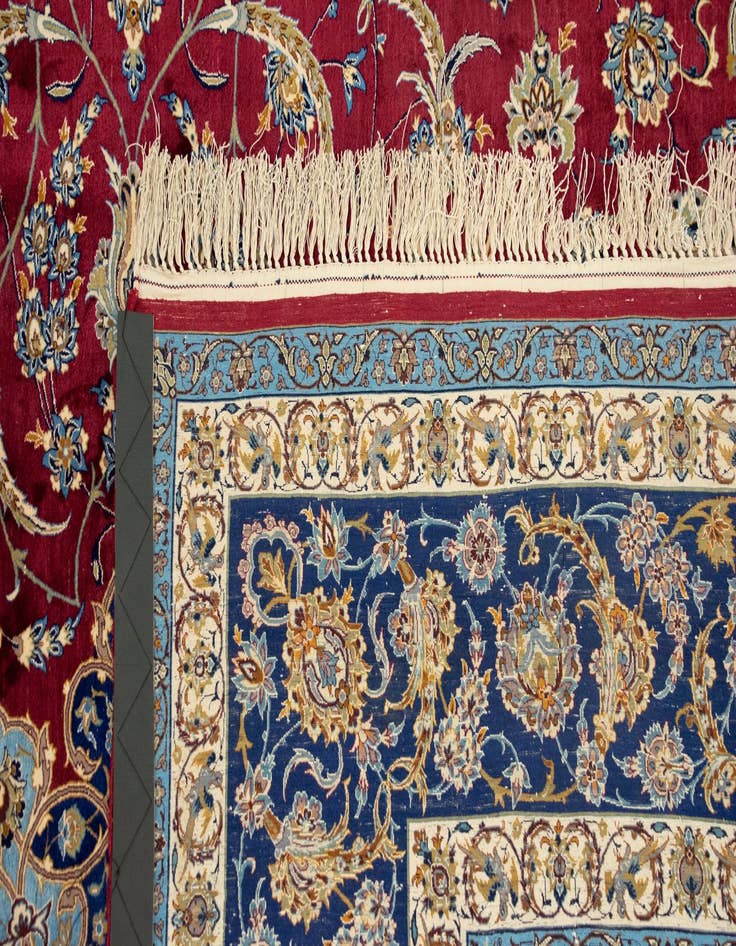 Detail image of 11' 6 x 16' 9  Hand Knotted Isfahan Persian Rug