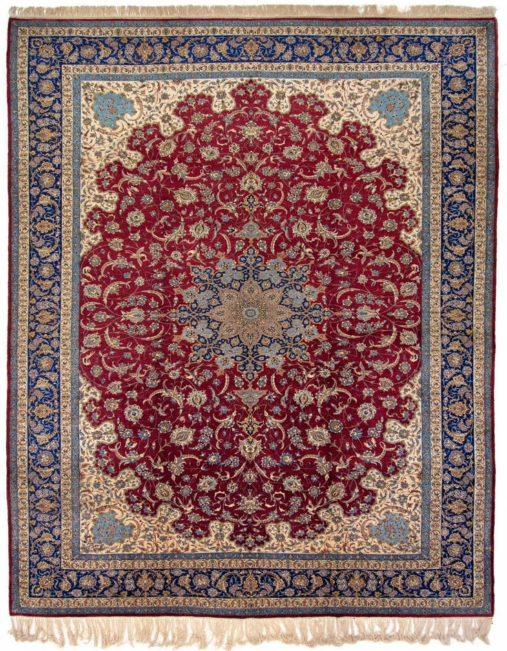 Detail image of 11' 6 x 16' 9 Hand Knotted Isfahan Persian Rug