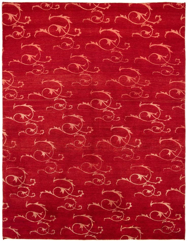 Detail image of 5' 2 x 7' 9 Hand Knotted Isfahan Persian Rug