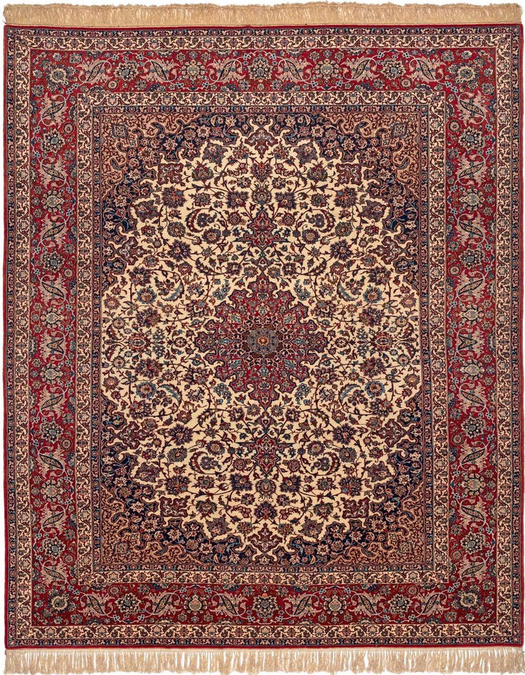 Detail image of 8' 1 x 11' 5 Isfahan Rug