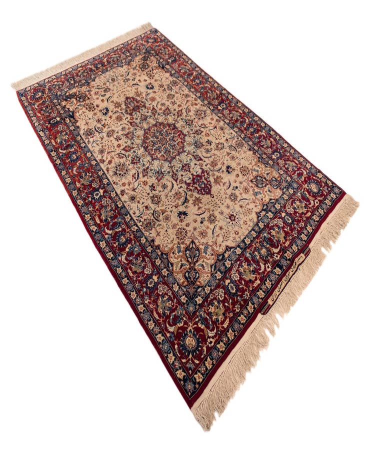 Detail image of 4' 8 x 7' 1 Isfahan Wool Rug