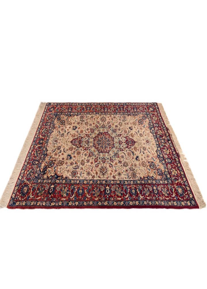4' 8 x 7' 1 Isfahan Wool Rug