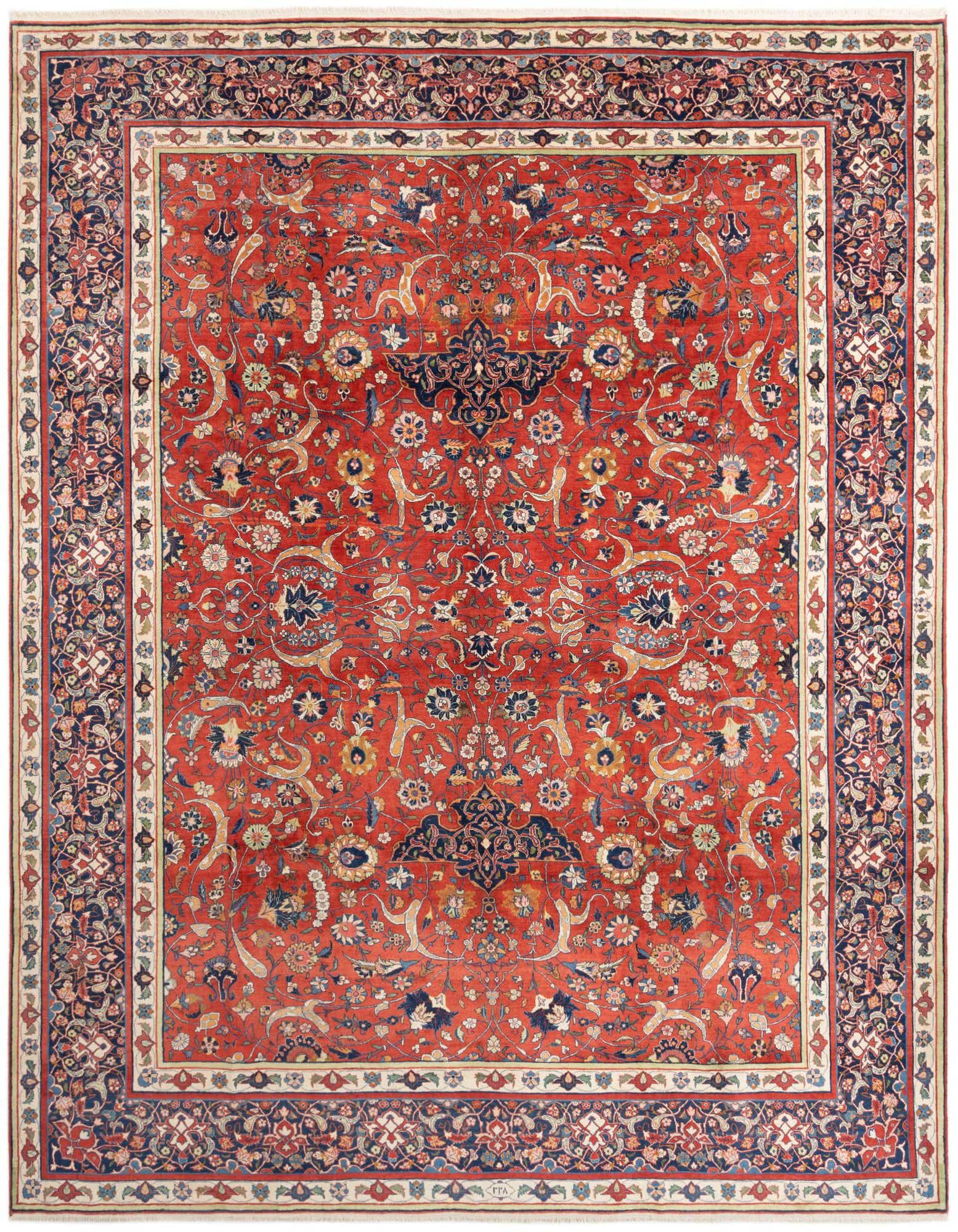 10' 8 x 13' 1 Isfahan Rug