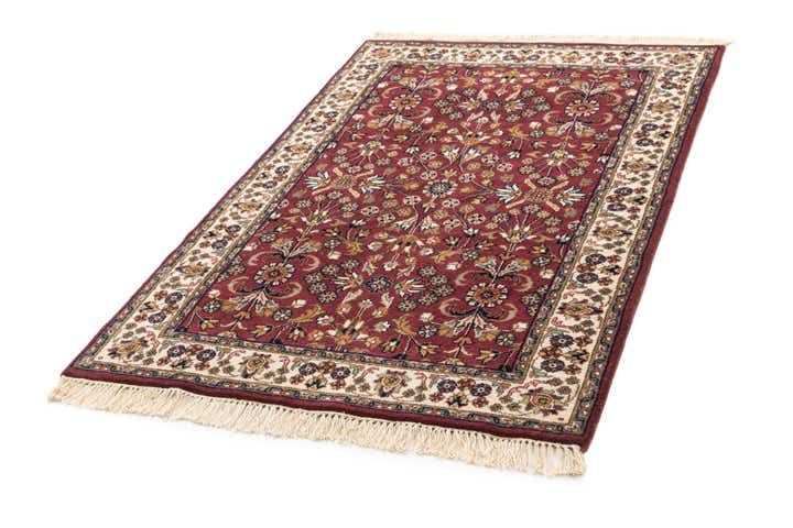 4' x 6' Hand Knotted Isfahan Wool Rug