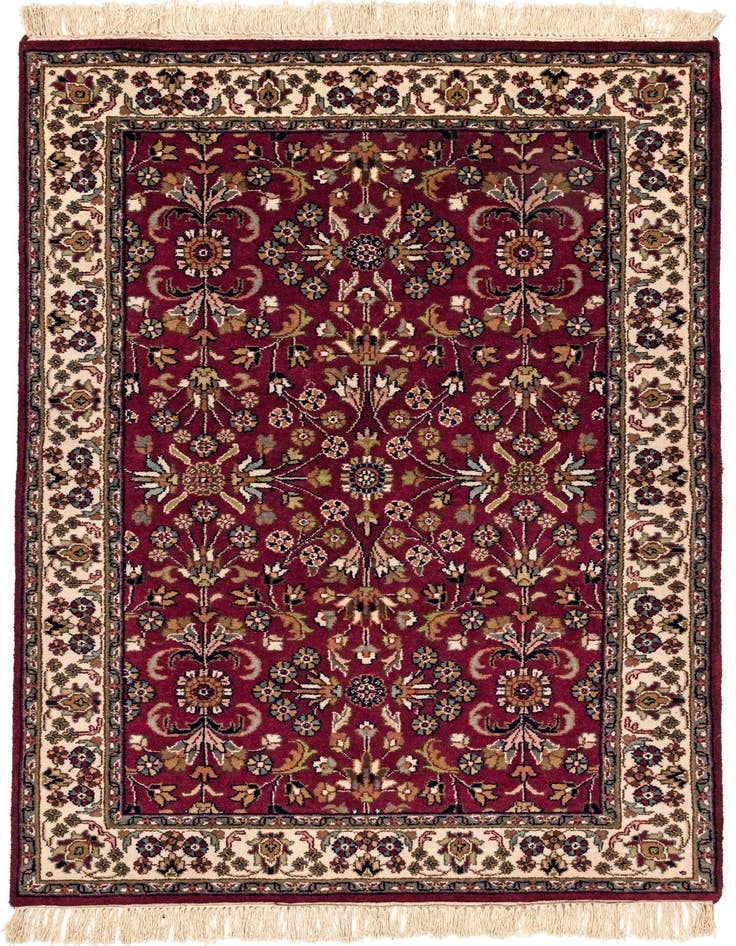 Detail image of 4' x 6' Hand Knotted Isfahan Wool Rug