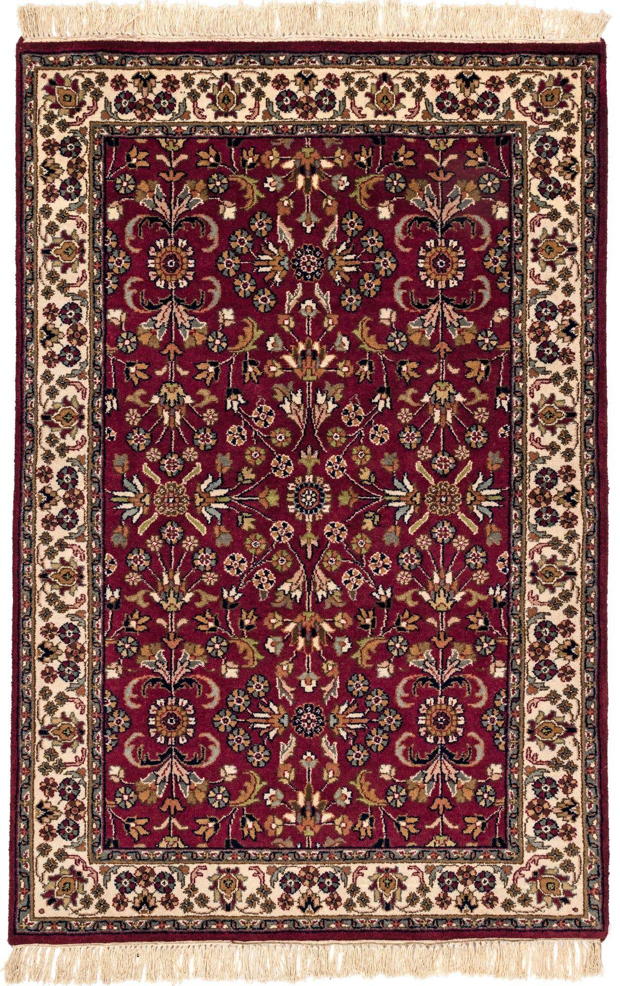 4' x 6' Hand Knotted Isfahan Wool Rug