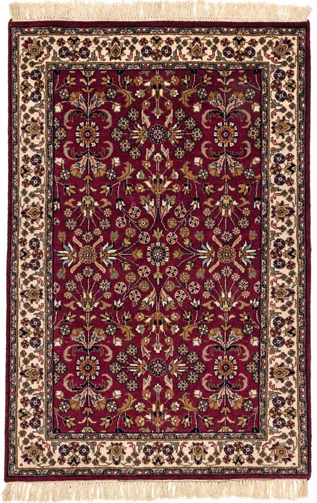 4' x 6' Hand Knotted Isfahan Wool Rug