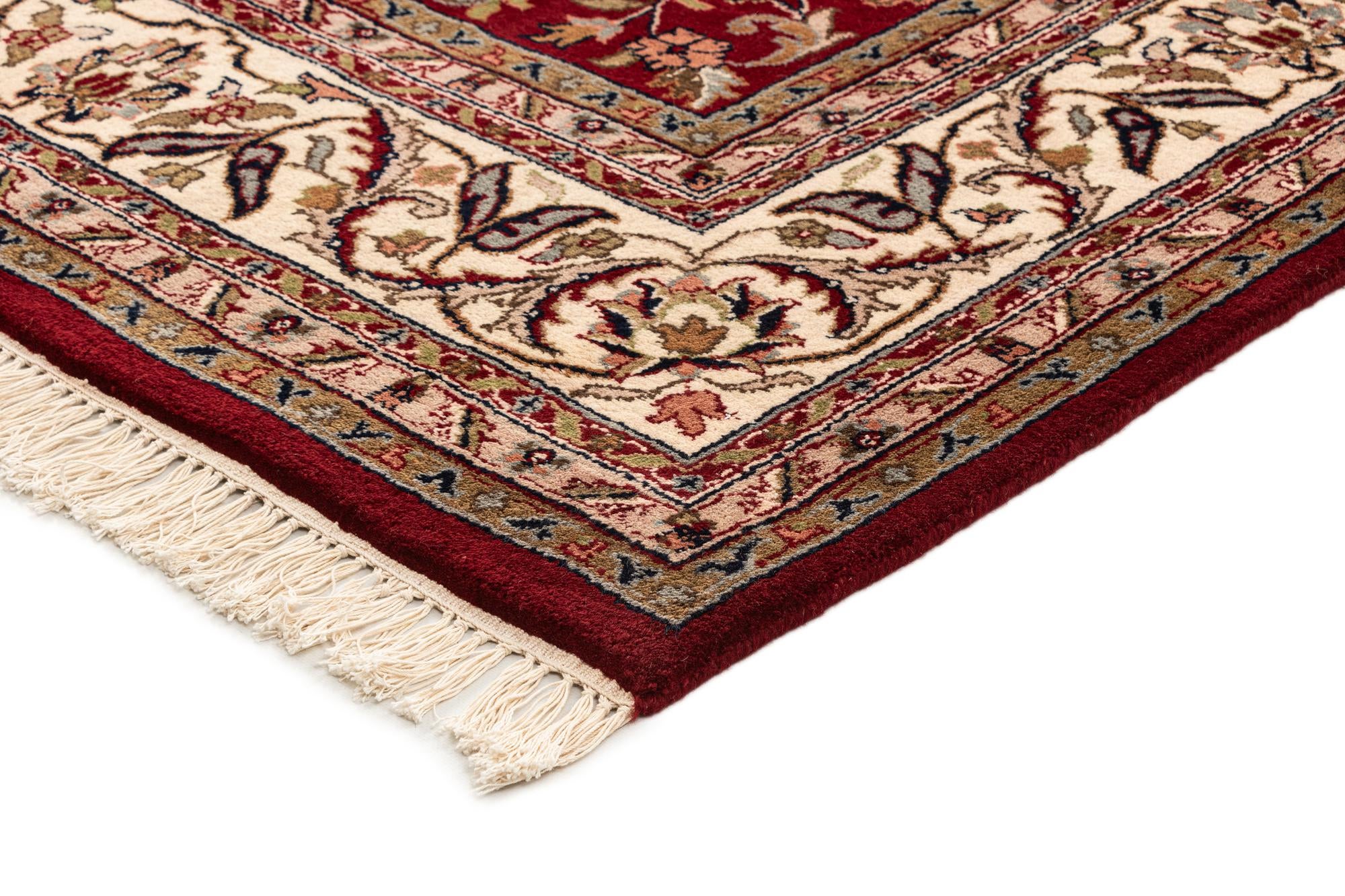 8' x 11' 3 Hand Knotted Isfahan Wool Rug